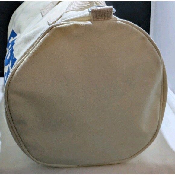 Vintage Pepsi Cola Brand Duffel Bag Heavy Duty Canvass Large Luggage Bag NWOT - Picture 6 of 12